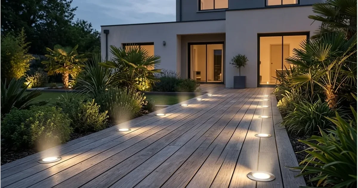 LED-Spots für die Terrasse 2026: warmweiß und wetterfest, Hero-Bild zum Magazinbeitrag aus der Rubrik Wohnen