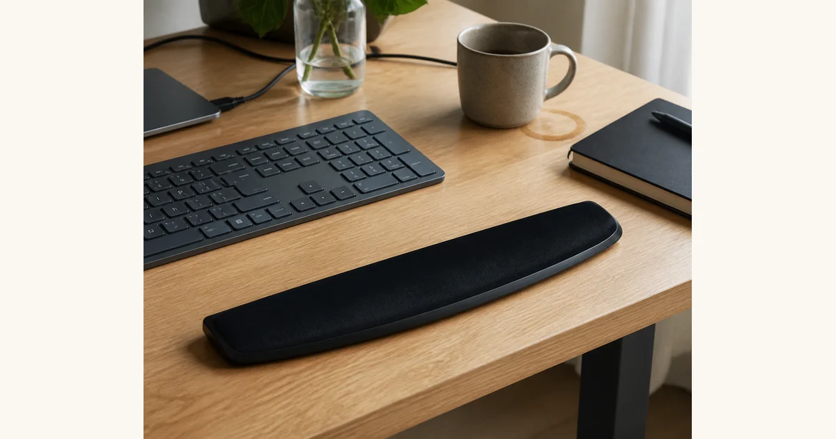 Gel-Handgelenkauflage: Komfort für lange Tastaturtage, Hero-Bild zum Magazinbeitrag aus der Rubrik Alltag
