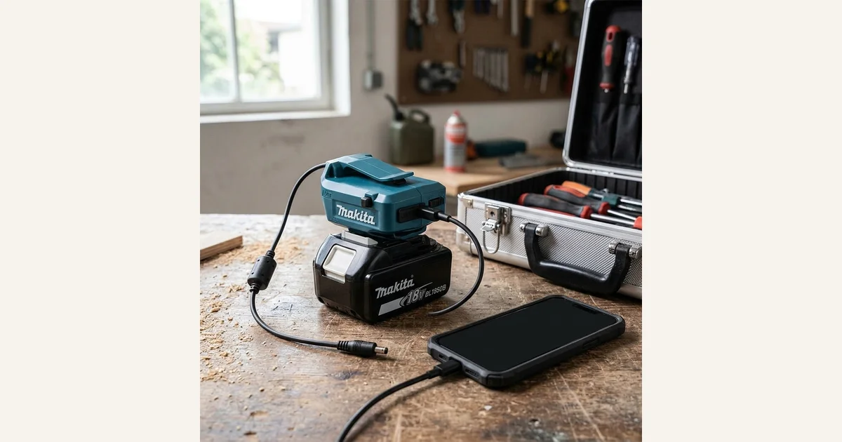Makita ADP05: Wenn der Akku das Handy rettet, Hero-Bild zum Magazinbeitrag aus der Rubrik Technik