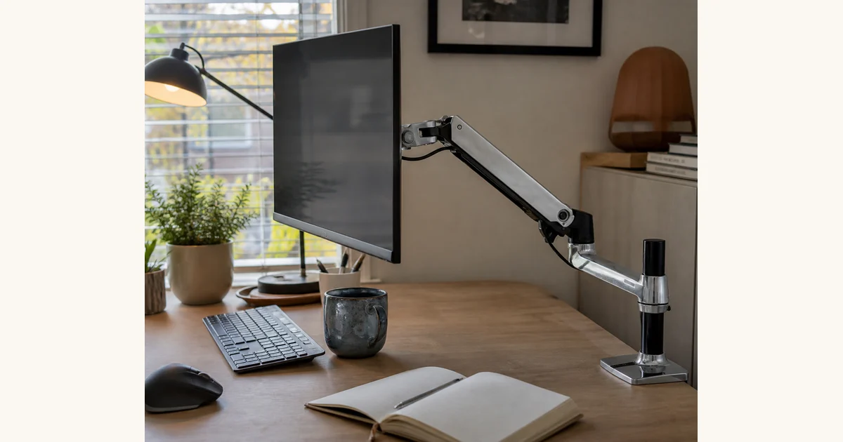 Monitorarm für den Schreibtisch: Ergotron LX im Alltag, Hero-Bild zum Magazinbeitrag aus der Rubrik Technik