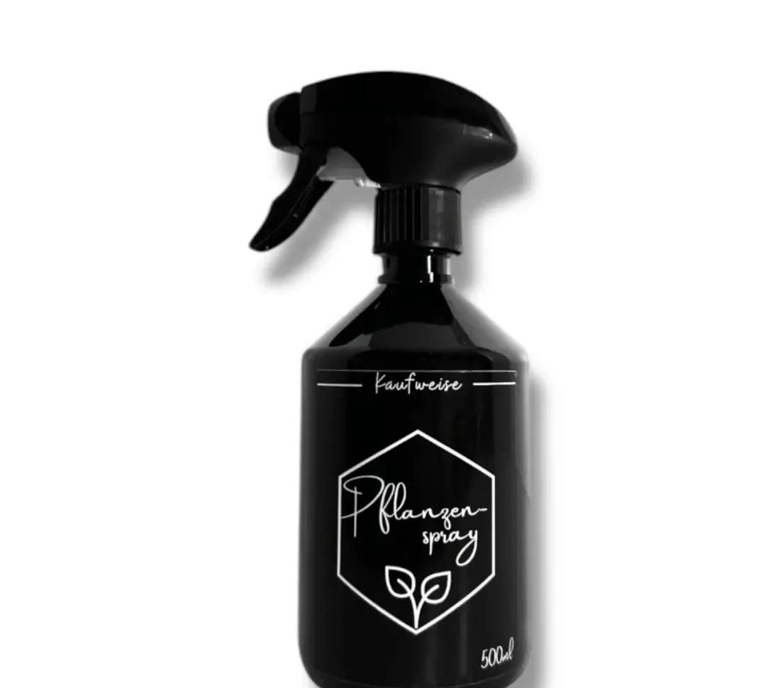 Sprühflasche 500 ml Schwarz – Premium Pflanzensprüher