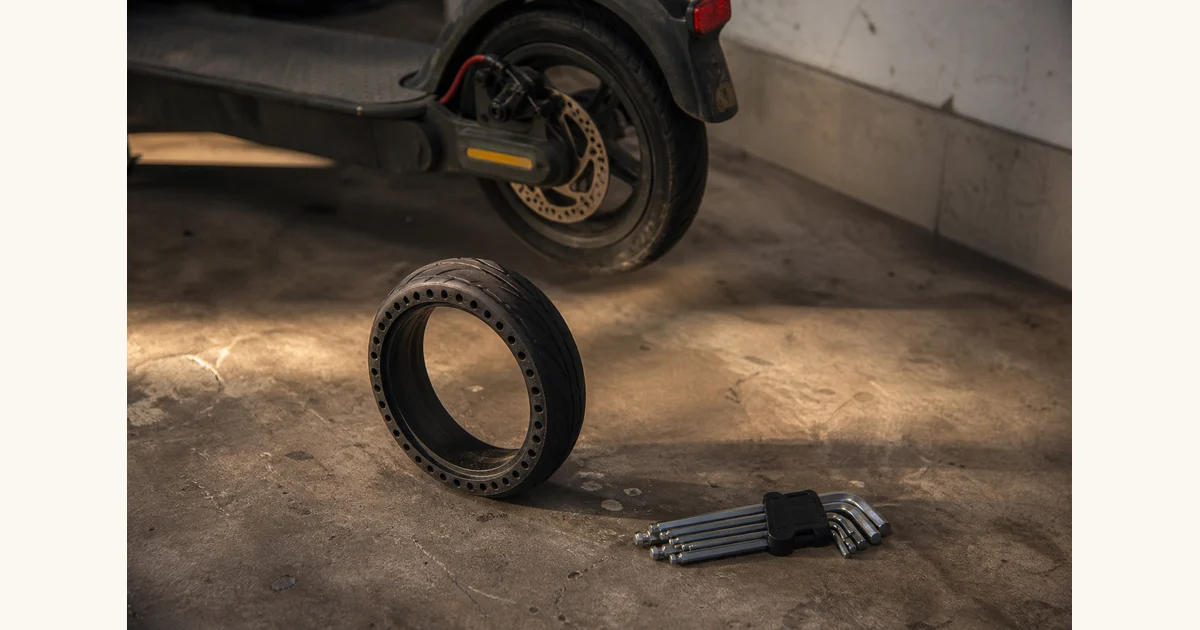 Segway-Ninebot Honeycomb-Reifen — Pannensicher fürs ES2, Hero-Bild zum Magazinbeitrag aus der Rubrik Alltag